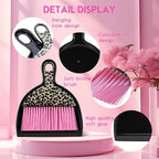 THINKLEARN 2PCS Mini Dustpan and Brush Set, Small Broom and Dustpan Set - Image 4