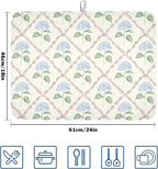 Hydrangea Floral Dish Drying Mat - Image 2