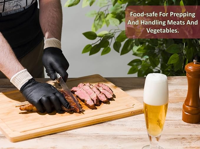 BBQ Gloves 4 Cotton Glove Liners and 100 Disposable Gloves Washable Cotton - Image 5