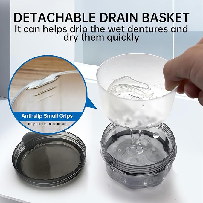 Leak Proof Denture Cups for Soaking Dentures - Image 5