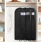 KIMBORA 60" Dress Garment Bags for Hanging Clothes Travel, Gusseted Garment - Image 7
