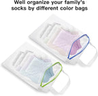 5-Pack Sock Laundry Bags with Metal Hooks, 10x12 Inch Mesh Washing Machine Bags - Image 4