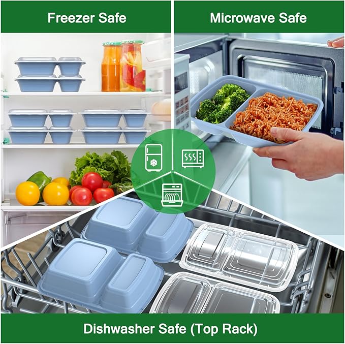50 Pack 28 oz Meal Prep Containers Reusable - Image 5