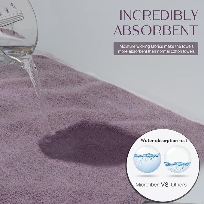 KinHwa Microfiber Hand Towels Ultra Soft Hand Towels - Image 4