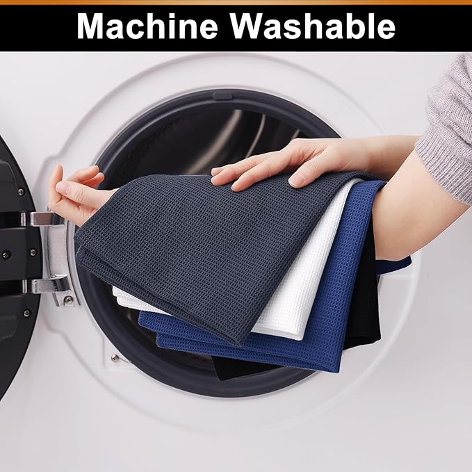 Homaxy 100% Cotton Waffle Weave Kitchen Towels - Image 8