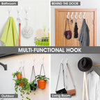 GlazieVault Coat Hooks for Wall – Door Hooks - Image 6