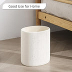 Trash Can, 1.6 Gallon Small Bathroom Trash Can, Simple Oval Stone Look Garbage - Image 4