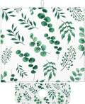 Watercolor Plant Green Leaves Dish Drying Mat by Unknown