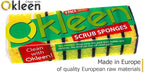 Yellow Multi Use Scrub Sponge. Made in Europe. Large Pack of 18. 4.3x2.8x1.4 - Image 3