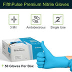 Blue Gloves Disposable Latex Free X Small - Image 6