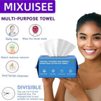Disposable face towel, MIXUISEE thick and soft face towels, 100% cotton face - Image 2