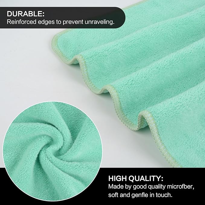 SINLAND Microfiber Facial Cloths Fast Drying Washcloth 12inch x 12inch - Image 3
