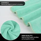 SINLAND Microfiber Facial Cloths Fast Drying Washcloth 12inch x 12inch - Image 3
