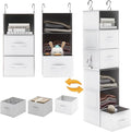 Twira 6-Shelf Hanging Closet Organizer, 2 Separable 3-Shelf Hanging Shelves by TWIRA