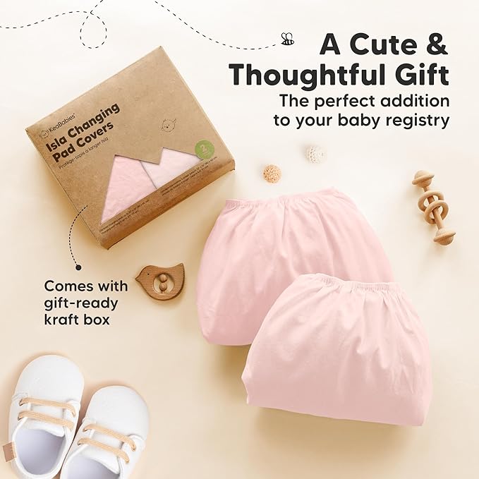 2-Pack Baby Changing Pad Cover for Girl, Boy - Image 9