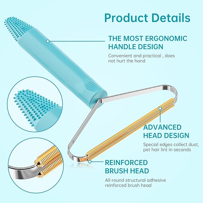 Pet Hair Removal Tool, Carpet Rake, Pet Hair Remover, Lint Remover, Pet Hair - Image 2
