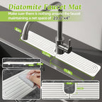 Stone Faucet Mat for Kitchen Sink, Diatomite Quick Dry Kitchen Sink Splash Guard - Image 2