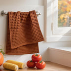 Jacquotha Waffle Hand Towels for Bathroom Kitchen Decor 2-Piece – Cotton Quick - Image 5