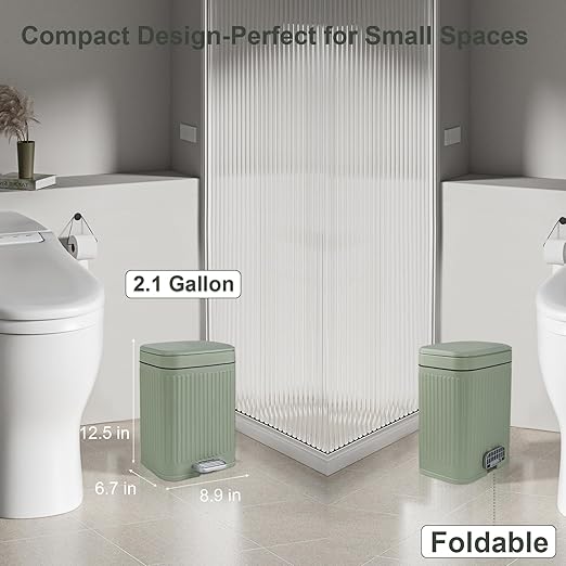 rejomiik Small Bathroom Trash Can - Image 2