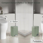 rejomiik Small Bathroom Trash Can - Image 2