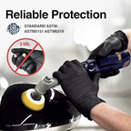 Schneider Black Nitrile Exam Gloves, 5 Mil Disposable Gloves, Latex Free & - Image 3