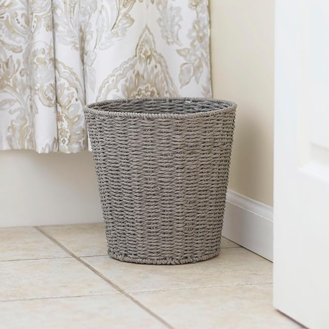 Household Essentials Woven Waste Basket - Image 3