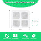 60 Pack Disposable Shower Drain Hair Catcher Mesh Stickers, Square 3.93 Inches - Image 2