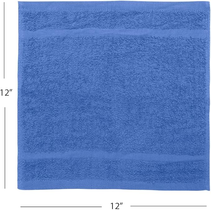 Avalon Towels Cotton Washcloths – Size 12x12 Inches, 100% Ring Spun Cotton - Image 8