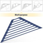 Tomorotec Compact Silicone-Coated Triangle Dish Drying Rack - Image 7