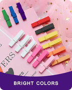 Mini Clothes Pins Wooden Colored Small Clothespins - Image 9