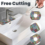 Talavera Mexican Ceramic Tiles Boho Kitchen Sink Splash Guard Faucet Mat 1 Pcs - Image 3