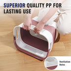 TECHMILLY Collapsible Plastic Laundry Basket Hamper - Image 5