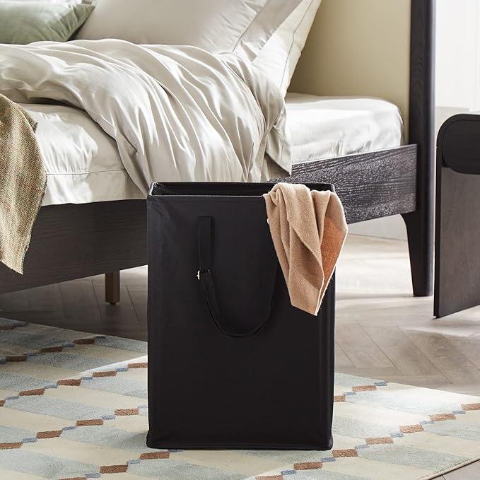 Slim Laundry Hamper with Adjustable Long Handles, 45L Small Laundry Baskets - Image 8