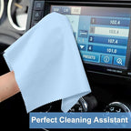 Frienda 12 Pack Large Microfiber Glass Cleaning Cloths 12 x 12 Inch Oversized - Image 7