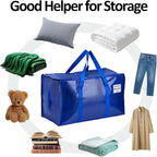 2 Pack Heavy Duty Storage Bags, Reinforced Handles and Zippers, Organizing Bags - Image 6