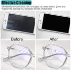 Solid Color Keychain Microfiber Eye Glasses Cleaner Cleaning Cloth Wipes - Image 4