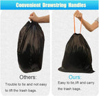 10 Gallon Drawstring Trash Bag Garbage Bag Trash Can Liner, 0.9 Mil - Image 5