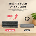 Microfiber Cleaning Cloth, 12 Pack Grey Cleaning Rags - Image 4