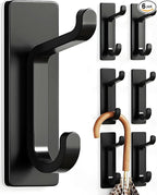 pickpiff Wall Hooks for Coat and Towel: 13LB Adhesive Door Hanger Stick on by pickpiff