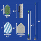 BOOMJOY 4 in 1 Shower Cleaning Brush, Grout Brush - Image 7