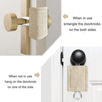 Door Silencer Padded Door Latch Cover, Baby Door Cushion Quiet Closer Door Lock - Image 3