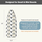 Small Ironing Board Cover and Pad 12.5"x30" Small Iron Board Cover - Image 2
