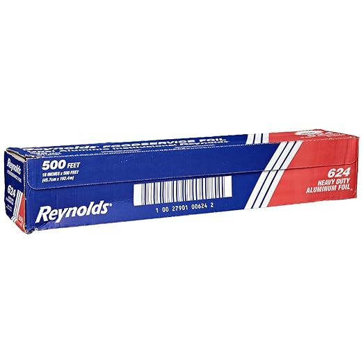 Reynolds 624 500' Length x 18" Width, Heavy-Duty Aluminum Foil Roll by ReynoldsConsumerProducts