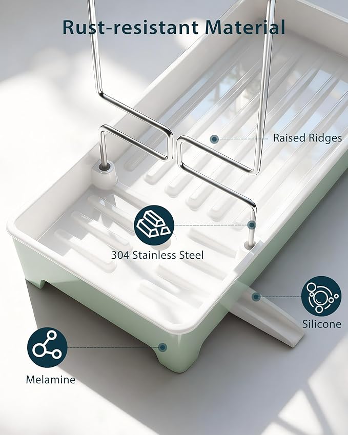 Minimalist Sink Caddy, Rustproof Sponge Holder - Image 7