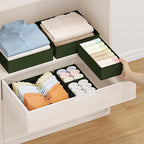 DIMJ Drawer Organizer Clothes, 15 Pack Dresser Organizer, Foldable Closet - Image 4