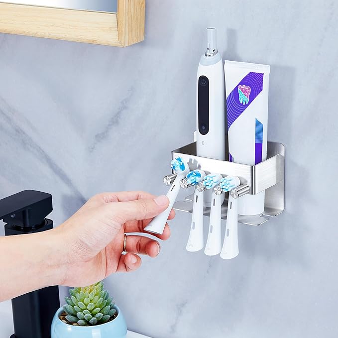 Electric Toothbrush Head Holder, Electric Toothbrush Holders Wall Mounted - Image 4