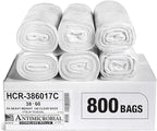 Aluf Plastics High Density Trash Bags, 60 Gallon, 17 Micron, by AlufPlastics