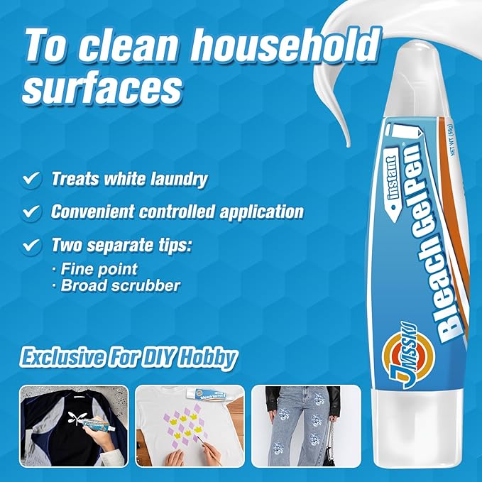 Bleach Pen For Clothing, Bleach Pen, Stain Remover Pen, bleach Gel pen - Image 3