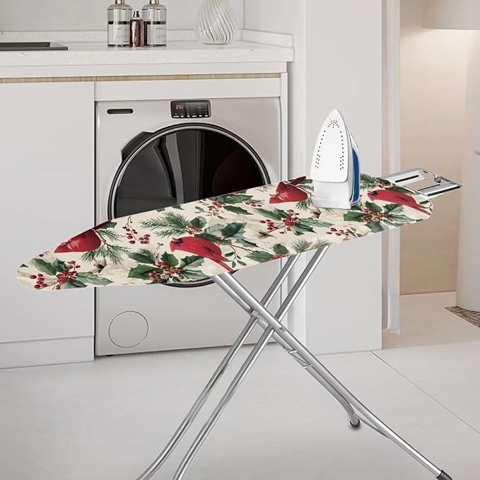 Christmas Birds Ironing Board Cover Cover Heat-Reflective Scorch Resistant Soft - Image 2