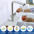 Meiliweser Silicone Faucet Mat for Kitchen Sink – Gen 3 10° Slope Splash Guard - Image 3
